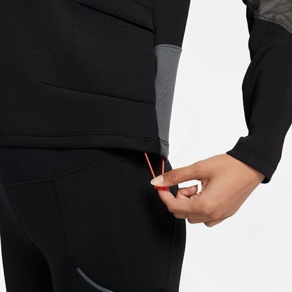 Nike Run Division Scuba Crew Sweatshirt Black Grey Women's Small S Vent DD5263 - Picture 8 of 16